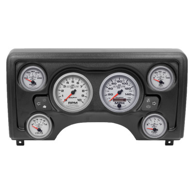 Autometer Ultra-Lite II Direct Fit Dash Kit 97-06 Jeep TJ (2 x 3-3/8in. / 4 x 2-1/16in.) - 90011-14 Photo - Primary