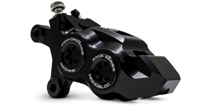 Performance Machine 08-23 FL,18-24 M8 Softail,06-17 VRod 137x4B Race Series Monobloc Caliper Left BK - 0053-2957-MB User 1