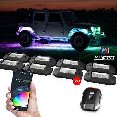 XK Glow RGBW 8pc Addressable LED Rock Light Kit - MX-ROCK-ADV User 1