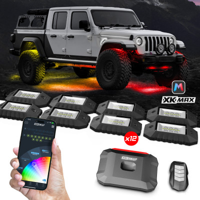 XK Glow RGBW 12pc Addressable LED Rock Light Kit - MX-ROCK-PRO User 1