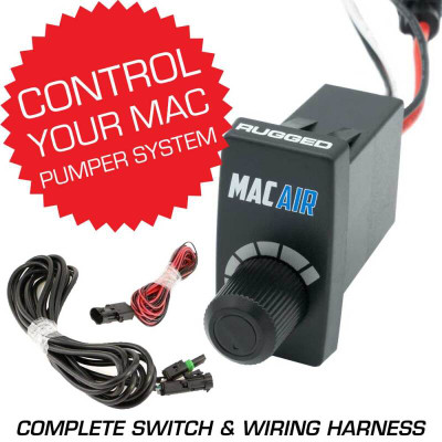Rugged Radios Rocker Switch VSC for MAC Helmet Air Pumper - Complete Switch & Wiring Harness - MAC-VSC-RS Photo - Primary