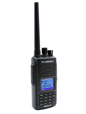 Rugged Radios WATERPROOF - Rugged RDH-X - Bus Band 2-Way Radio - Digital and Analog / Black - RDH-X User 1