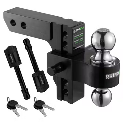 Rhino USA 6In Heavy Duty Drop Hitch - 2.5In (Black) - RG-HTDROP2.56-BLK User 1