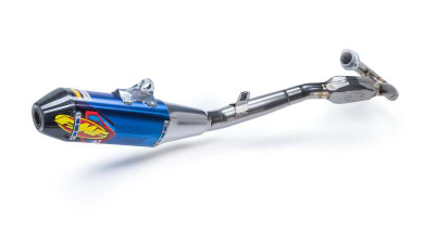 FMF Racing 2025 Honda CRF250R/RX FACTORY 4.1 ANO TI RCT Slip-On Muffler Carbon Cap w/ TI MGBMB HDR - 041621 Photo - Primary