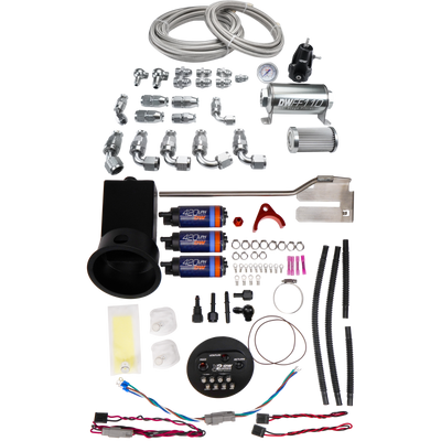 DeatschWerks 94-02 Nissan Silvia and Skyline X2 Surge Module with DW420 Pumps and PTFE Plumbing Kit - 9-421-625-7022 Photo - Primary