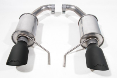 Roush 2024 Ford Mustang GT/EcoBoost Dual Tip Axle Back Exhaust w/ Black Tips - 422333-BLK Photo - Primary
