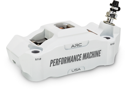 Performance Machine 125 x 4 Race Series Radial Mount Caliper with ARC - Right - White - 0052-2426-WC User 1