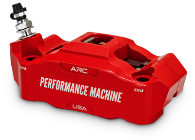 Performance Machine 125 x 4 Race Series Radial Mount Caliper with ARC - Left - Red - 0052-2427-RC User 1