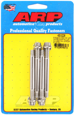 ARP 5/16-24 X 3.500 SS 12pt water pump pulley w/ 2.250in fan spacer stud kit - 400-3226 Photo - Primary