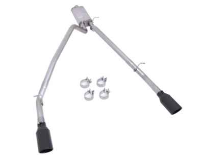 Gibson 2025 Ram 1500 3.0L I6 DOHC 2.5in Cat-Back Dual Split Exhaust - Black - 66573B Photo - Primary