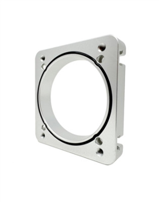 Torque Solution 06-21 Subaru STI EJ Big Bore Manifold Big Bore 76mm Throttle Body Adapter - Silver - TS-SU-870P-S User 1