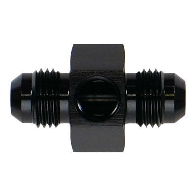 DeatschWerks 6AN Male Flare Gauge Adapter with 1/8in NPT Gauge Port - 6-02-0770-B Photo - Primary