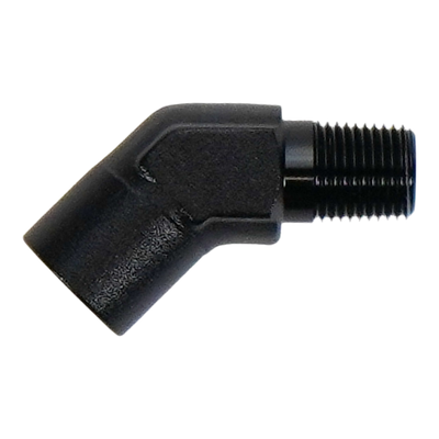 DeatschWerks 1/8in NPT Female to 1/8in NPT Male 45-Degree Fitting - 6-02-0919-B Photo - Primary