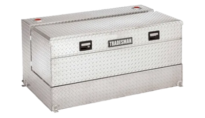 Tradesman Aluminum L-Shape Liquid Storage Tank Combo (56in. / 92 Gallon Capacity) - Brite - 3256 Photo - Primary