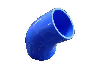 Turbo XS Silicone 45 Degree Elbow 76mm/3inch in Blue - E45-76-BLU Photo - Primary
