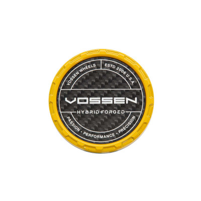 Vossen HF Carbon Billet Sport Cap 2.0 - Large (VHFL) - Yellow - Twill Weave (Gloss) - CAPBSC2-LG-HF-YL-W Photo - Primary
