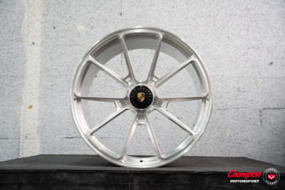 Vossen X Champion RS92 21X9 / ET44 / Brushed Gloss Clear Wheel- Centerlock / 911 Turbo 991 - Front - RS92-11 Photo - Primary