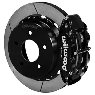Wilwood 88-98 Chevy Silverado Superlite 4R 12.88x1.10in GT Slotted Rear Drum to Disc Conv. - Black - 140-17542 Photo - Primary