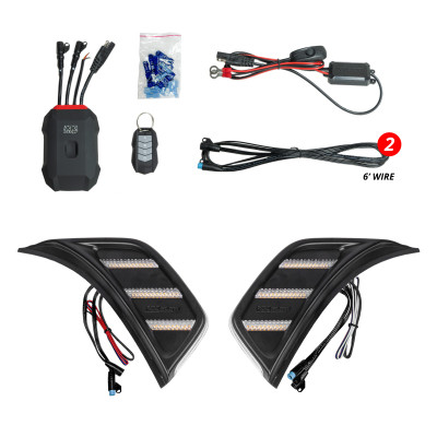 XK Glow XKmax Jeep Air Vent Light RGB+ Amber Turn & Running App Cntl - MX-VENT-RGB-KIT User 1
