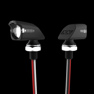 XK Glow Mini Turn Signal Front/Rear Black x4 - XK034022-B-KIT User 1
