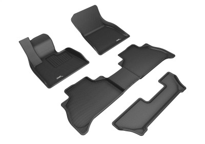 3D MAXpider 19-23 BMW X5 (G05)  7-Passenger Kagu Floormat Complete Set - Black - L1BM10701509 Photo - Primary