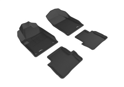 3D MAXpider 2013-2017 Dodge Dart Kagu 1st & 2nd Row Floormats - Black - L1DG02301509 Photo - Primary