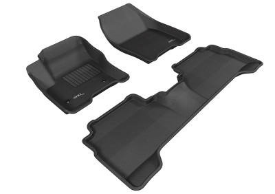 3D MAXpider 2013-2018 Ford C-Max/Escape Kagu 1st & 2nd Row Floormats - Black - L1FR05601509 Photo - Primary