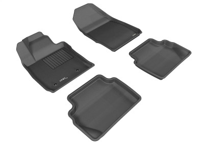 3D MAXpider 2011-2019 Ford Fiesta Kagu 1st & 2nd Row Floormats - Black - L1FR08001509 Photo - Primary