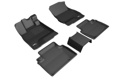3D MAXpider 2018-2019 Honda Clarity Plug-in Hybrid Kagu 1st & 2nd Row Floormats - Black - L1HD10001509 Photo - Primary