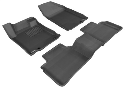 3D MAXpider 2013-2013 Nissan Altima Sedan Kagu 1st & 2nd Row Floormats - Black - L1NS05701509 Photo - Primary