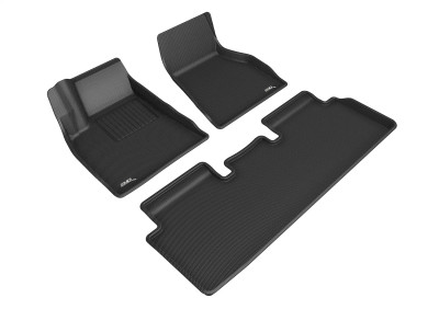 3D MAXpider 20-21 Tesla Model S Kagu 1st/2nd Row Floormat - Black - L1TL02001509 Photo - Primary