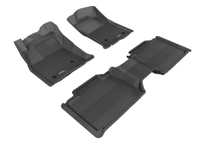 3D MAXpider 2005-2011 Toyota Tacoma Access Cab Kagu 1st & 2nd Row Floormats - Black - L1TY07501509 Photo - Primary