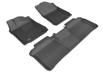 3D MAXpider 2013-2018 Toyota Avalon Kagu 1st & 2nd Row Floormats - Black - L1TY13001509 Photo - Primary