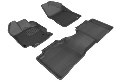 3D MAXpider 2012-2012 Toyota Venza Kagu 1st & 2nd Row Floormats - Black - L1TY13301509 Photo - Primary