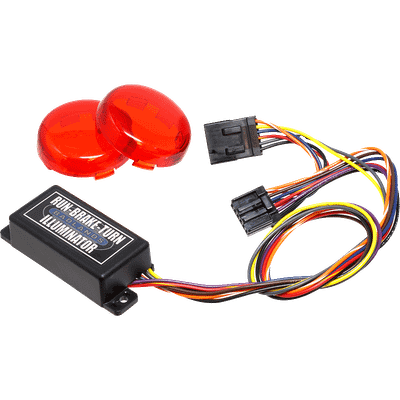 Badlands 04-13 Sportster Plug N Play Illuminator w/ Deuce Style Lenses - ILL-04-RL-C Photo - Primary