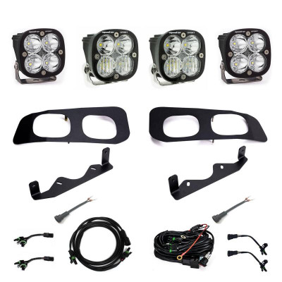 Baja Designs 2023+ Ford F-250/350 Super Duty Squadron Sport Dual Fog Pocket Light Kit w/ Toggle - 448257 Photo - Primary