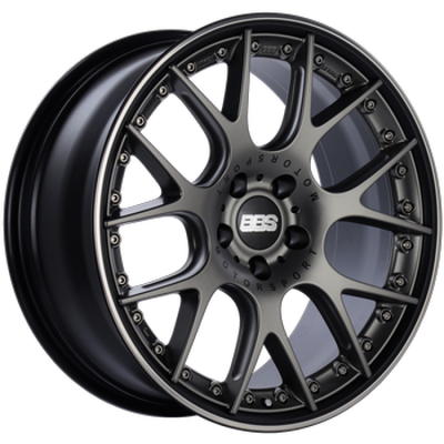 BBS CH-RII 21x9 5x112 ET32 Satin Black Center Platinum Lip SS Rim Prot Wheel PFS Req w/MS Etching - CH601PBPO-MTSP Photo - Primary