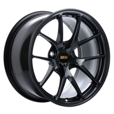 BBS RI-A 18x10 5x120 ET25 PFS Metallic Black Subtle Blue Flake Wheel -82mm PFS/Clip Req - RIA045BB Photo - Primary