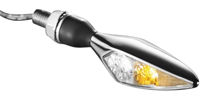 Kuryakyn Rhombus Front Right White/Amber Chrome - 2539 Photo - Primary