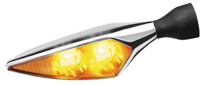 Kuryakyn Rhombus Amber Front Right/ Left Rear Chrome - 2549 Photo - Primary