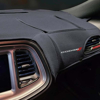 Covercraft 06-07 Charger - w/o Climate Sensor Limited Edition Custom Dash Cover with Dodge Logo - 61649FE11-01-76 Photo - Primary