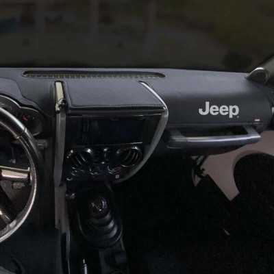 Covercraft 11-14 Jeep Wrangler (JK) w/o Light Sensor Limited Edition Custom Dash Cover w Jeep Logo - 61912FJ11-00-76 Photo - Primary