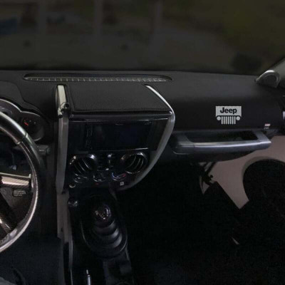 Covercraft 11-14 Jeep Wrangler (JK) w/o Light Sensor Limited Edition Dash Cover w Jeep Grill Logo - 61912FJ12-00-25 Photo - Primary