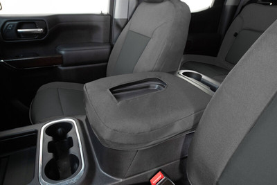 Covercraft 21-24 Dodge Durango Endura PrecisionFit Custom Front Row Seat Covers - Silver/Charcoal - GTD4271ABENSC Photo - out of package