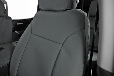 Covercraft 15-20 Ford F150 Endura PrecisionFit Custom Front Row Seat Covers - Charcoal/Charcoal - GTF587ABENCC Photo - out of package