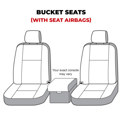 Covercraft 19-24 Dodge Ram Polycotton SeatSaver Custom Front Row Seat Covers - Charcoal - SS2544PCCH Photo - out of package
