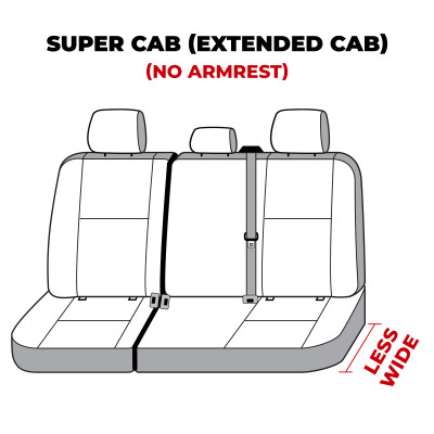 Covercraft 19-24 Ford F-150 Waterproof Polyester SeatSaver Custom Second Row Seat Covers - Grey - SS8492WFGY Photo - out of package
