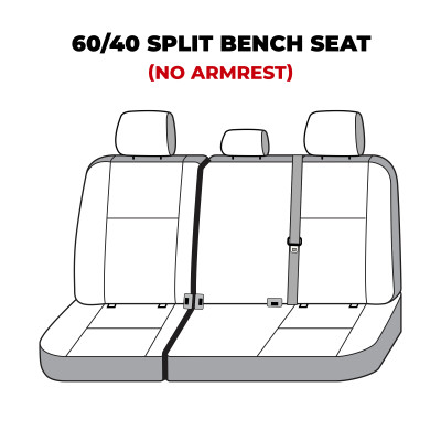 Covercraft 22-23 Toyota Tundra Waterproof Polyester SeatSaver Custom Second Row Seat Covers - Grey - SS8542WFGY Photo - out of package