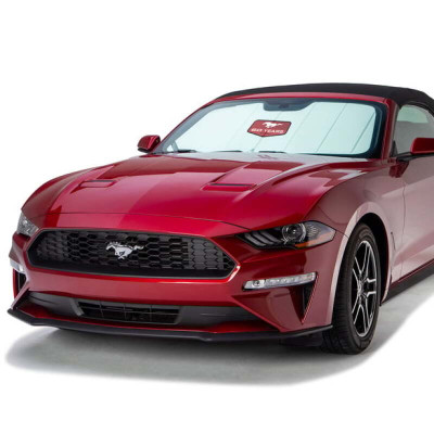 Covercraft 13-14 Ford Mustang Coupe/Convertible UVS100 Premier Series Sunscreen w Mustang 60 Yr Logo - UFP11253FD61WH Photo - Primary