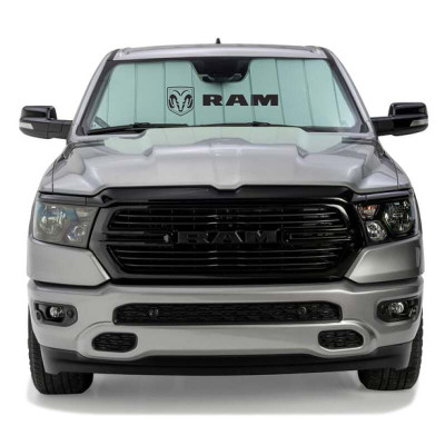 Covercraft 19-24 PU Ram 1500 10W RVM Snsr UVS100 Custom Sunscreen with Ram Horizontal logo - URL11587FR12SV Photo - Primary